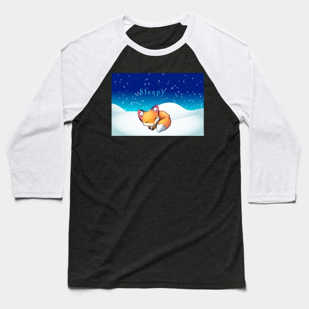 Mr Fox Baseball T-Shirt by rcampbell112